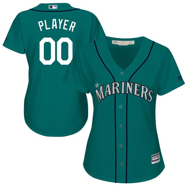 Women Seattle Mariners Majestic Green Cool Base Alternate MLB Jersey